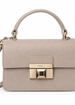 Сумка жіноча furla metropolis міні бежева