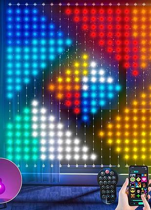 Светодиодная гирлянда ciskotu rgbic smart с 400 led разноцветная гирлянда для рождественского декора