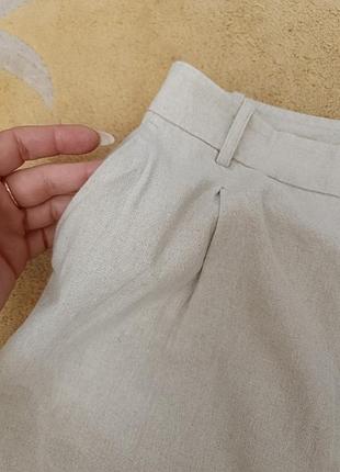 Льняные брюки zara с 2