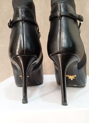 Ботильоны  prada кожаные 37,5 оригинал 6