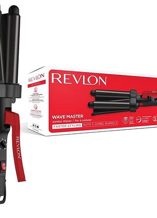 Плойка для укладання волосся revlon rvir3056uke 120 вт потрійна керамічна плойка для завивання волосся