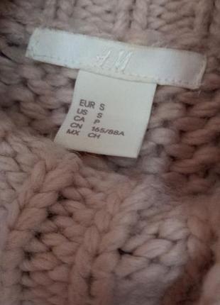 Светр оверсайз крупної вязки h&m 5