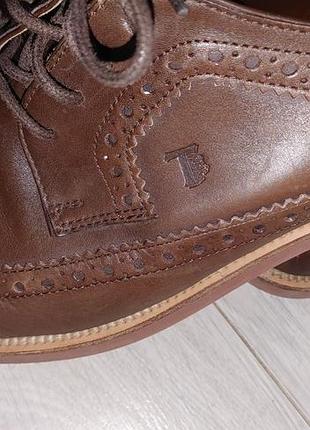 Шкіряні броги tod's italy 4