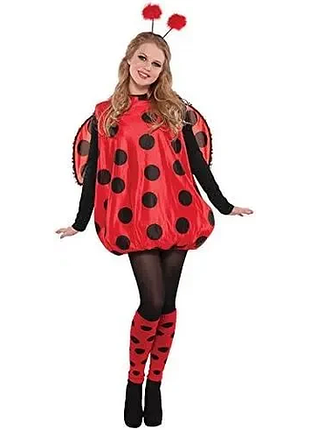 Жіночий костюм сонечка xl ladybug costume тематичний святковий костюм для жінок