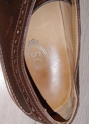 Шкіряні броги tod's italy 5