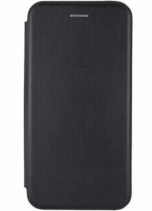 Кожаный чехол-книжка classy для blackview shark 9 черный