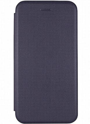 Кожаный чехол-книжка classy для blackview shark 9 темно-синий
