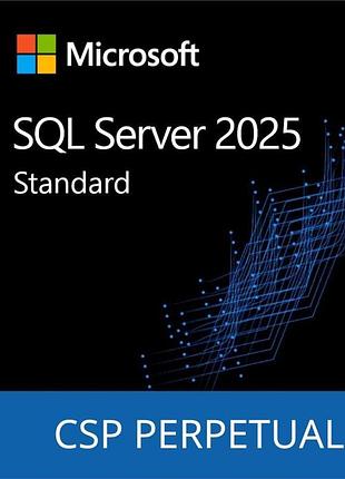Програмний продукт microsoft sql server 2025 standard edition perpetual 1 server license