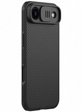 Карбоновая накладка nillkin camshield pro magnetic для apple iphone 17 air (6.5") black