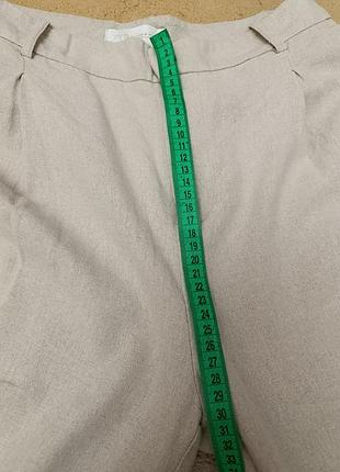 Льняные брюки zara с 6