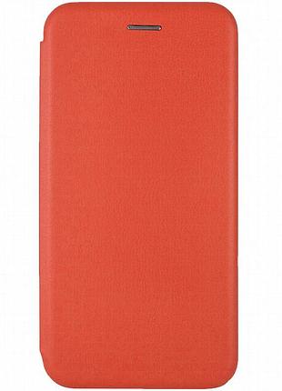 Кожаный чехол-книжка classy для xiaomi redmi 9 красный