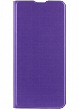 Кожаный чехол-книжка getman elegant (pu) для tecno camon 19 фиолетовый
