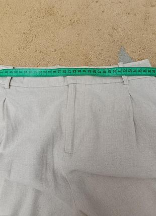 Льняные брюки zara с 7