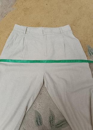 Льняные брюки zara с 8