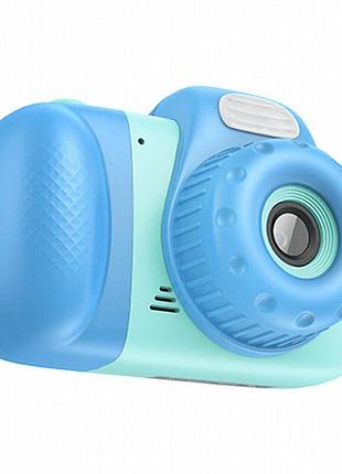 Детская фотокамера hoco dv201 dual lens blue