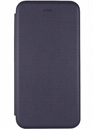 Кожаный чехол-книжка classy для samsung galaxy a53 5g темно-синий