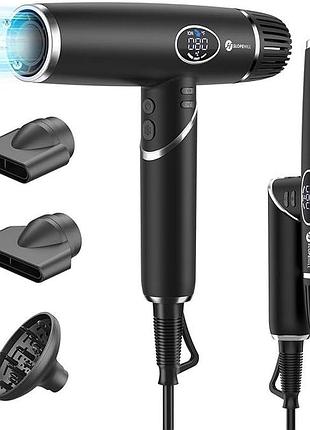 Професійний фен slopehill hair dryer zh2318 складаний фен з іонізацією 2000 вт, фен із магнітними насадками