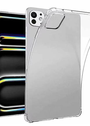 Силіконовий чохол бампер primolux silicone для планшета apple ipad pro 13" m4 2024 / ipad pro 13" m5 2025 - clear