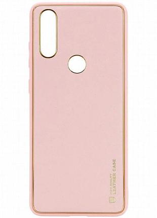 Кожаный чехол xshield для xiaomi redmi note 7 / note 7 pro / note 7s розовый / pink