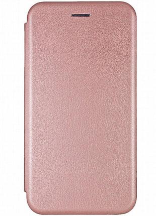 Кожаный чехол-книжка classy для xiaomi redmi note 13 pro+ rose gold