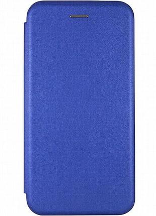 Кожаный чехол-книжка classy для samsung galaxy a14 4g/5g синий