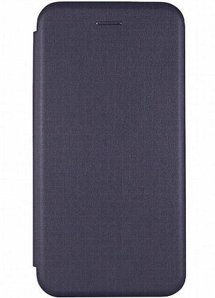 Кожаный чехол-книжка classy для xiaomi redmi 8a темно-синий