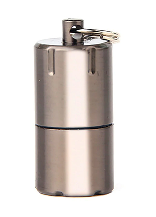 Бензиновая мини зажигалка брелок dolphin 1989 - silver