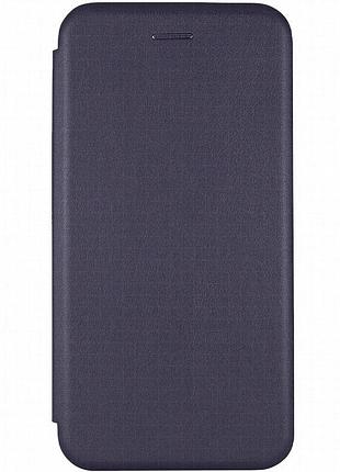 Кожаный чехол-книжка classy для xiaomi redmi note 9 / redmi 10x темно-синий