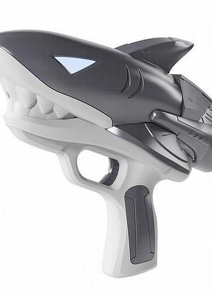 Водный аккумуляторный пистолет shark water gun 185-68 (300ml) with lithium battery grey
