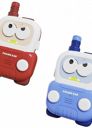 Детская обучающая рация me-214 police car cute intercom (2pcs) blue / red