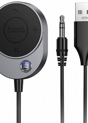 Bluetooth аудио ресивер hoco e150 path (aux 3.5mm+usb-a) metal gray