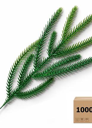 Гілочка лита araucaria 9-ка 36 см зелена з салатовими кінчиками, ящик 1000 шт.