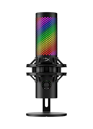 Микрофон гейминговый hyperx quadcast 2 s, omni/uni/bi, usb-a, 3м, ngenuity, rgb, черный
