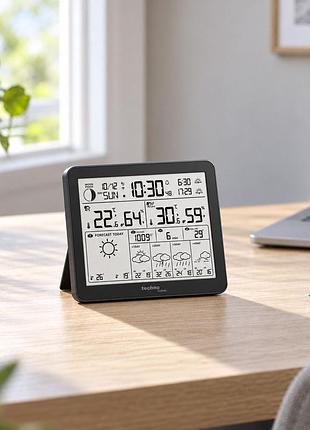 Метеостанция wi‑fi technoline wd3000 с прогнозом на 5 дней, датчиком tx205d‑ty, температурой, влажностью, pm2.5, черная 3