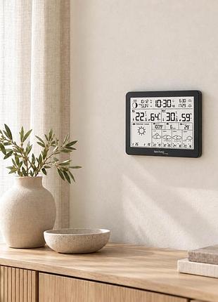 Метеостанция wi‑fi technoline wd3000 с прогнозом на 5 дней, датчиком tx205d‑ty, температурой, влажностью, pm2.5, черная 4