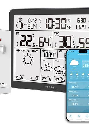 Метеостанция wi‑fi technoline wd3000 с прогнозом на 5 дней, датчиком tx205d‑ty, температурой, влажностью, pm2.5, черная 6