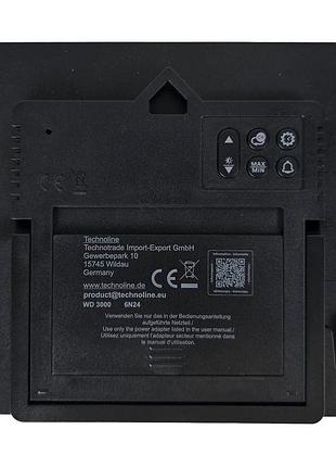 Метеостанция wi‑fi technoline wd3000 с прогнозом на 5 дней, датчиком tx205d‑ty, температурой, влажностью, pm2.5, черная 7