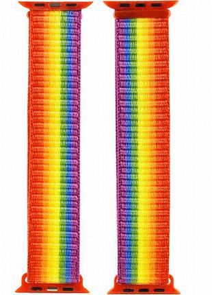 Ремешок nylon для apple watch 38/40/41/42mm(ser.10) разноцветный / rainbow