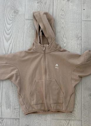 Кофта для дівчинки adidas бежева 116 розмір
