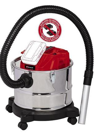 Пилосос для золи акум einhell te-av 18/15 li c - solo, pxc, 18в, 15л, 100 мбар, 3.1 кг (без акб і зп)