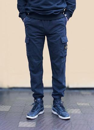 Штани stone island штани джогери stone island чорні