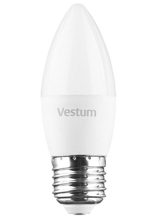 Лампа led vestum c37 8w 4100k 220v e27