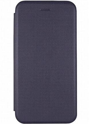 Кожаный чехол-книжка classy для infinix smart 9 4g / hot 50i темно-синий