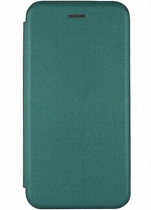 Кожаный чехол-книжка classy для motorola edge 70 fusion / 70 fusion+ зеленый