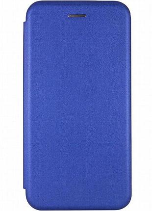Кожаный чехол-книжка classy для motorola moto g24 / g04 / e14 синий