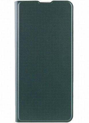 Кожаный чехол-книжка getman elegant (pu) для motorola moto e40 зеленый
