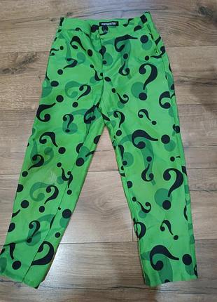 Костюмні штани загадочника (the riddler) від бренду suitmeister, які є офіційно ліцензованим товаром за всесвітом dc comics.