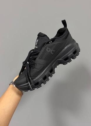 Кросівки on cloudrock  waterproof full black 3
