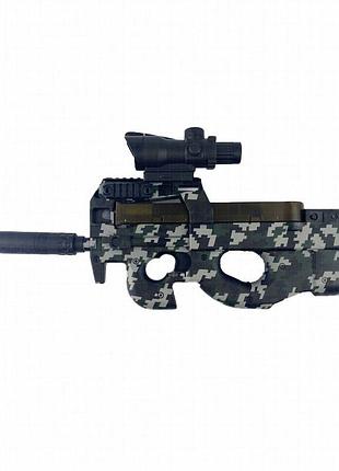 Автомат на гидрогелевых шариках (орбизах) p90 tactical edition camouflage