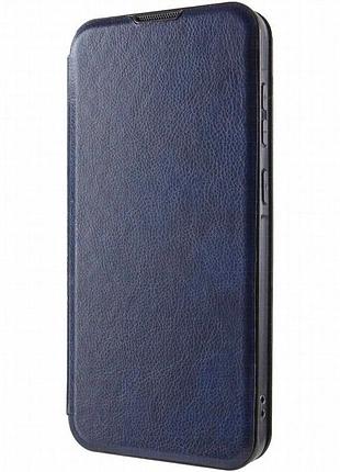 Кожаный чехол-книжка belora для xiaomi redmi note 13 pro 4g midnight blue
